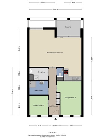 Floor plan - Lichtpenweg 154, 3821 BA Amersfoort 